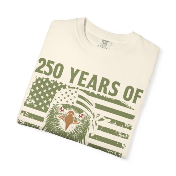 250 Years of Freedom Eagle T-Shirt | 1776-2026 American Flag Anniversary
