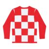 Men's Long Sleeve Patterned Shirt, Checkered AOP Tee, Casual Style Top, Perfect for Casual Outings, Birthday Gift, Everyday Wear