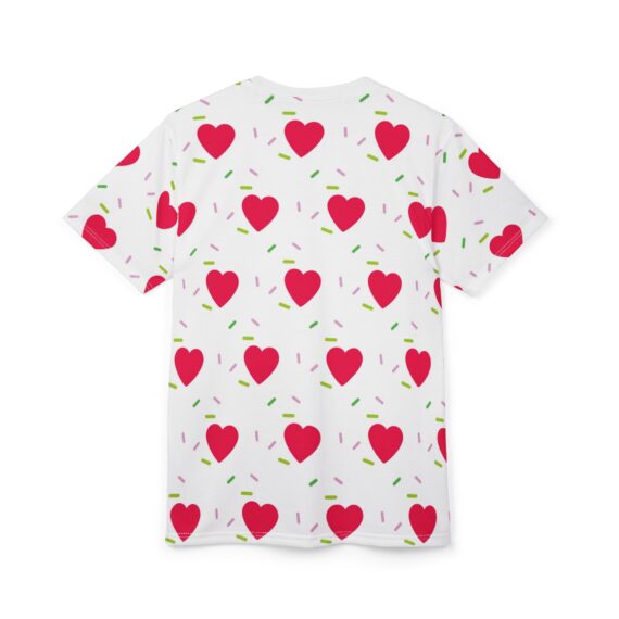 Red Hearts Pattern Tee | All-Over Print Valentine Heart Shirt