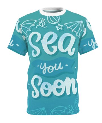 Sea You Unisex Tee Shirt, Ocean Lover Graphic Top, Beach Vacation Apparel, Summer Vibes T-shirt, Coastal Theme Clothing, Nautical Printed