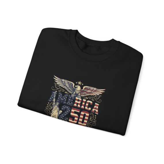 America 250 Retro Patriotic Eagle Statue of Liberty Sweatshirt | 1776 Anniversary