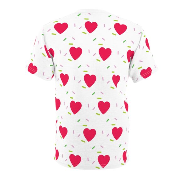 Red Hearts Pattern Tee | All-Over Print Valentine Heart Shirt