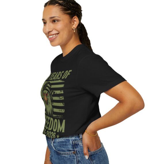250 Years of Freedom Eagle T-Shirt | 1776-2026 American Flag Anniversary