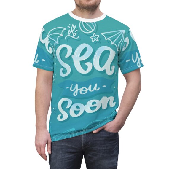 Sea You Unisex Tee Shirt, Ocean Lover Graphic Top, Beach Vacation Apparel, Summer Vibes T-shirt, Coastal Theme Clothing, Nautical Printed