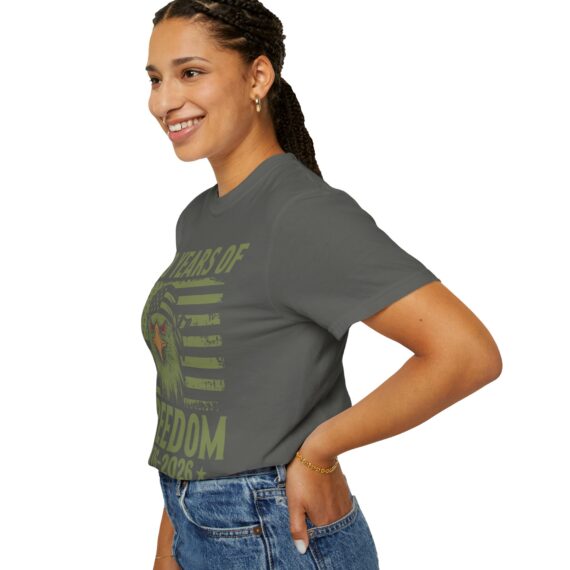 250 Years of Freedom Eagle T-Shirt | 1776-2026 American Flag Anniversary