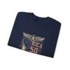 America 250 Retro Patriotic Eagle Statue of Liberty Sweatshirt | 1776 Anniversary