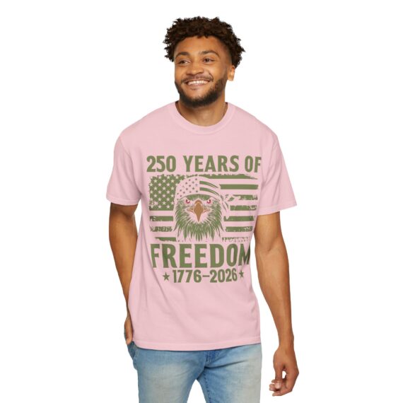 250 Years of Freedom Eagle T-Shirt | 1776-2026 American Flag Anniversary