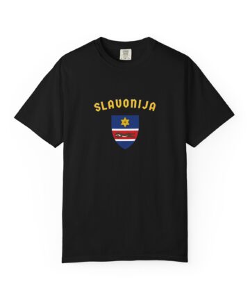 Slavonija Shield T-shirt | Croatian Regional Crest Tee