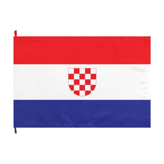 Croatia Checkerboard Shield Double-Sided Flag | Red White Blue | 18"x12", 36"x24", 60"x36"