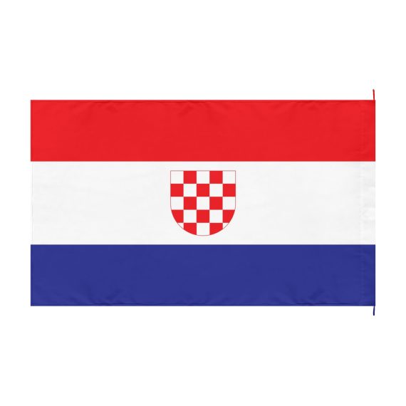 Croatia Checkerboard Shield Double-Sided Flag | Red White Blue | 18"x12", 36"x24", 60"x36"