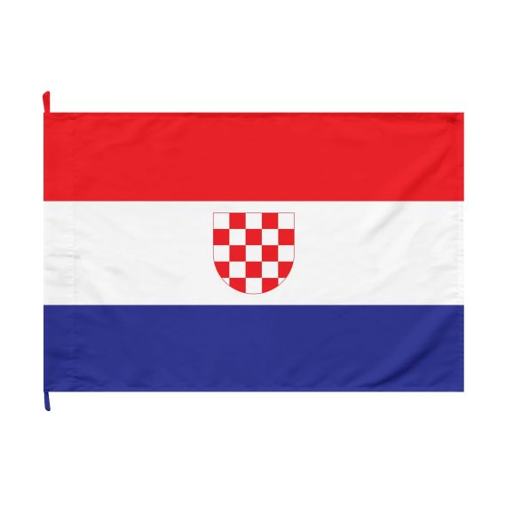 Croatia Checkerboard Shield Double-Sided Flag | Red White Blue | 18"x12", 36"x24", 60"x36"