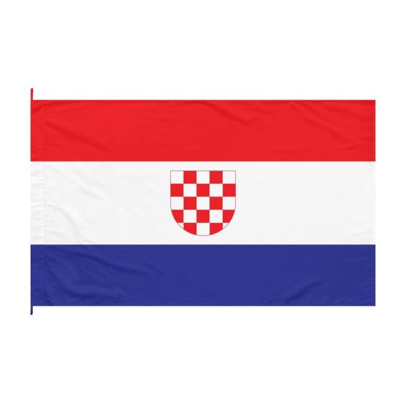Croatia Checkerboard Shield Double-Sided Flag | Red White Blue | 18"x12", 36"x24", 60"x36"